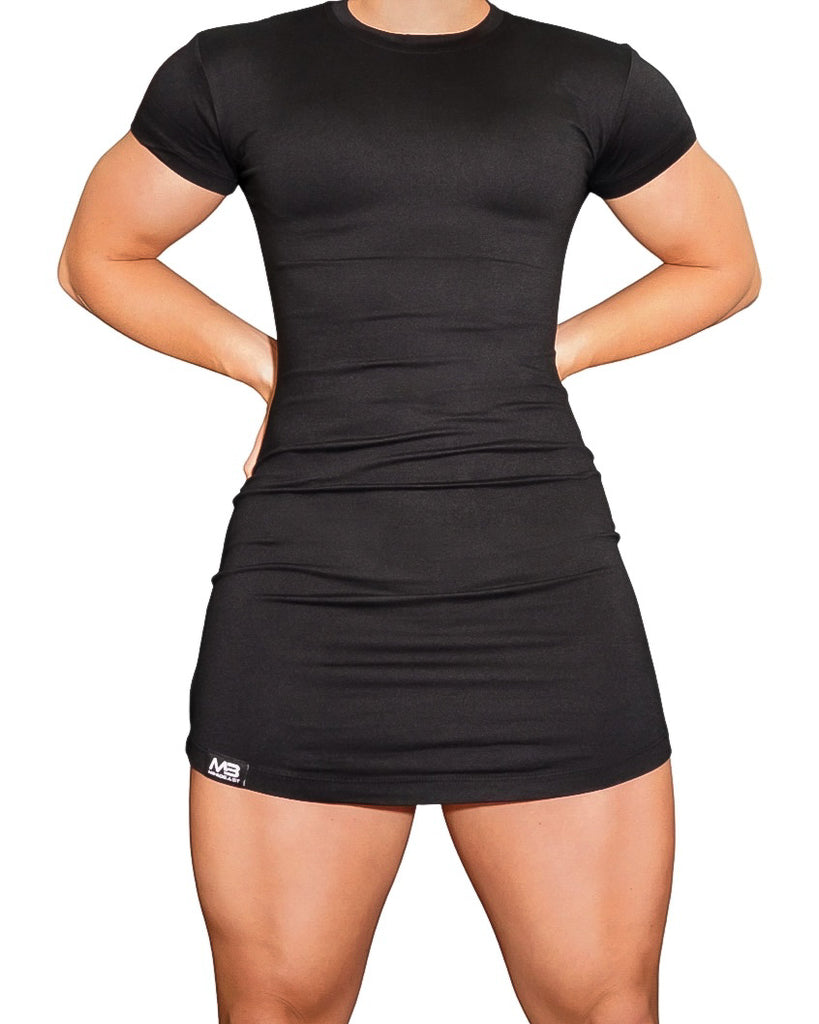 T-SHIRT DRESSES - BLACK (SHORT SLEEVE ...